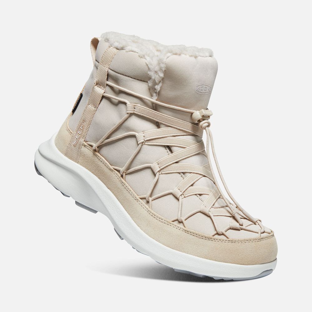 Bottes Chukka Keen Femme Beige | Uneek Snk Waterproof | ZSAFM-0753